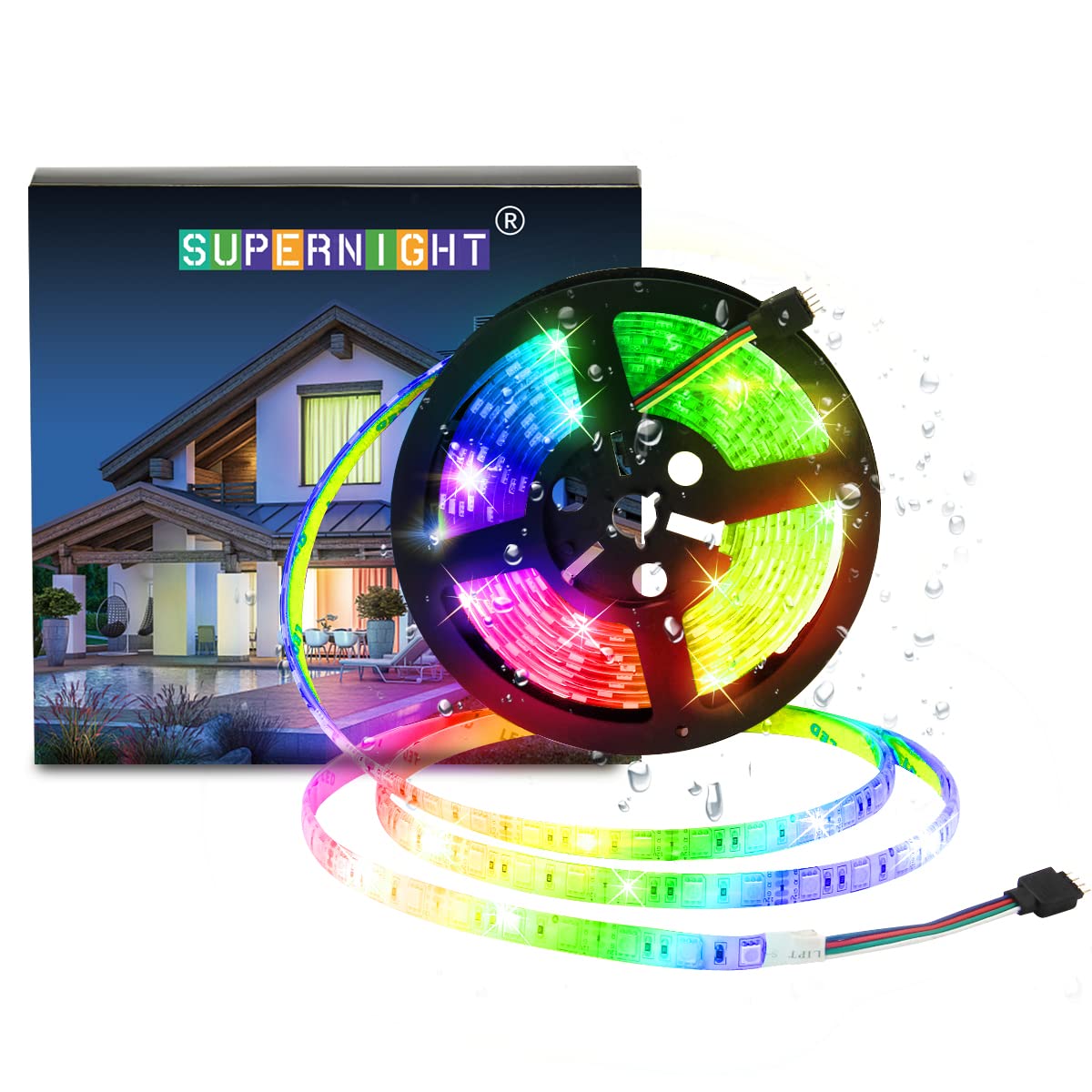 Algopix Similar Product 6 - SUPERNIGHT LED Strip Lights 164FT 5M