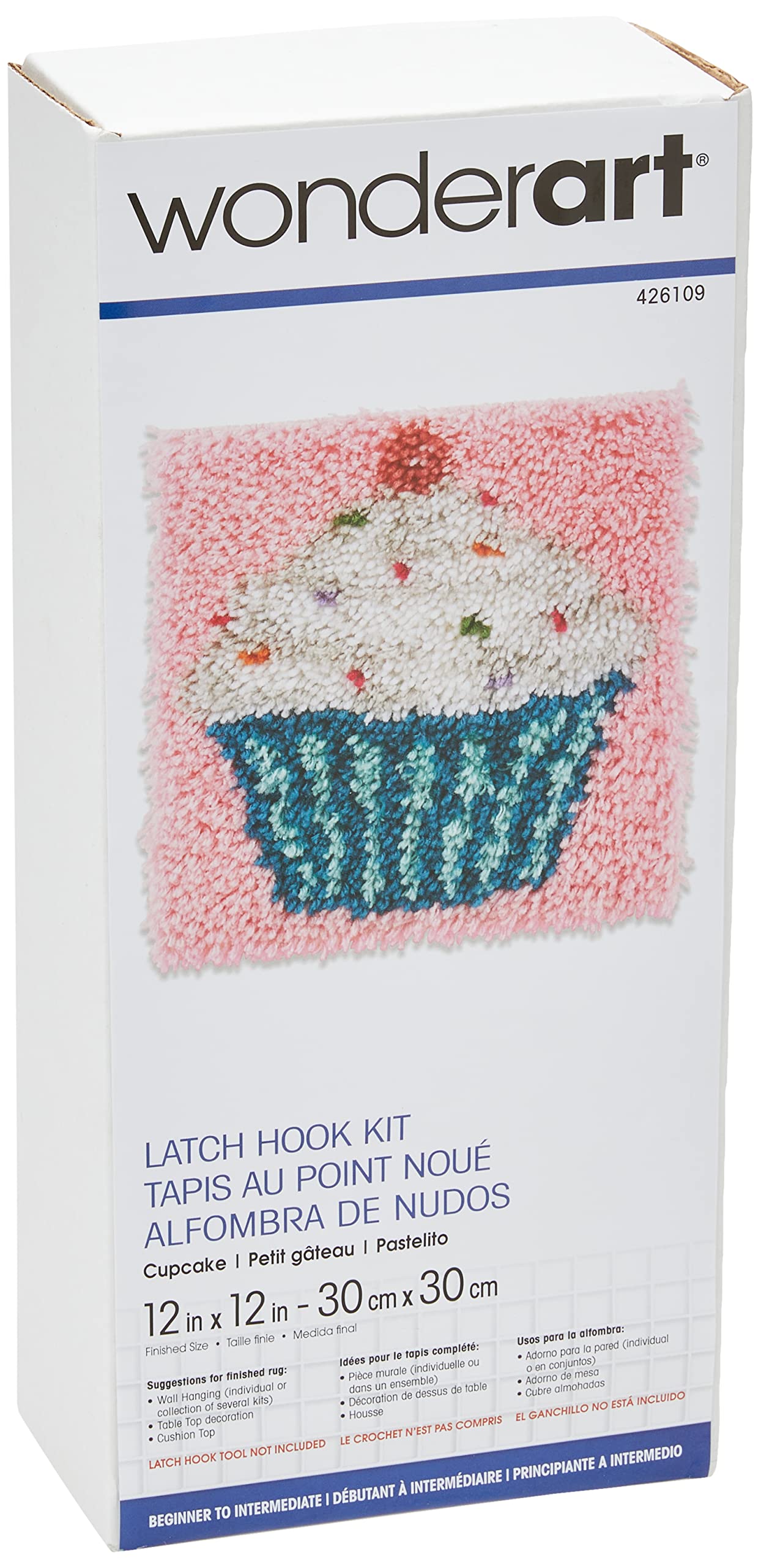 Algopix Similar Product 4 - Wonderart Cupcake Latch Hook Kit 12 X