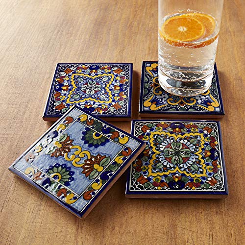 Algopix Similar Product 4 - Moroccan Midnight Hand Painted Tile