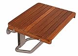 Algopix Similar Product 5 - Teak Wall Mounted Shower Bench Seat