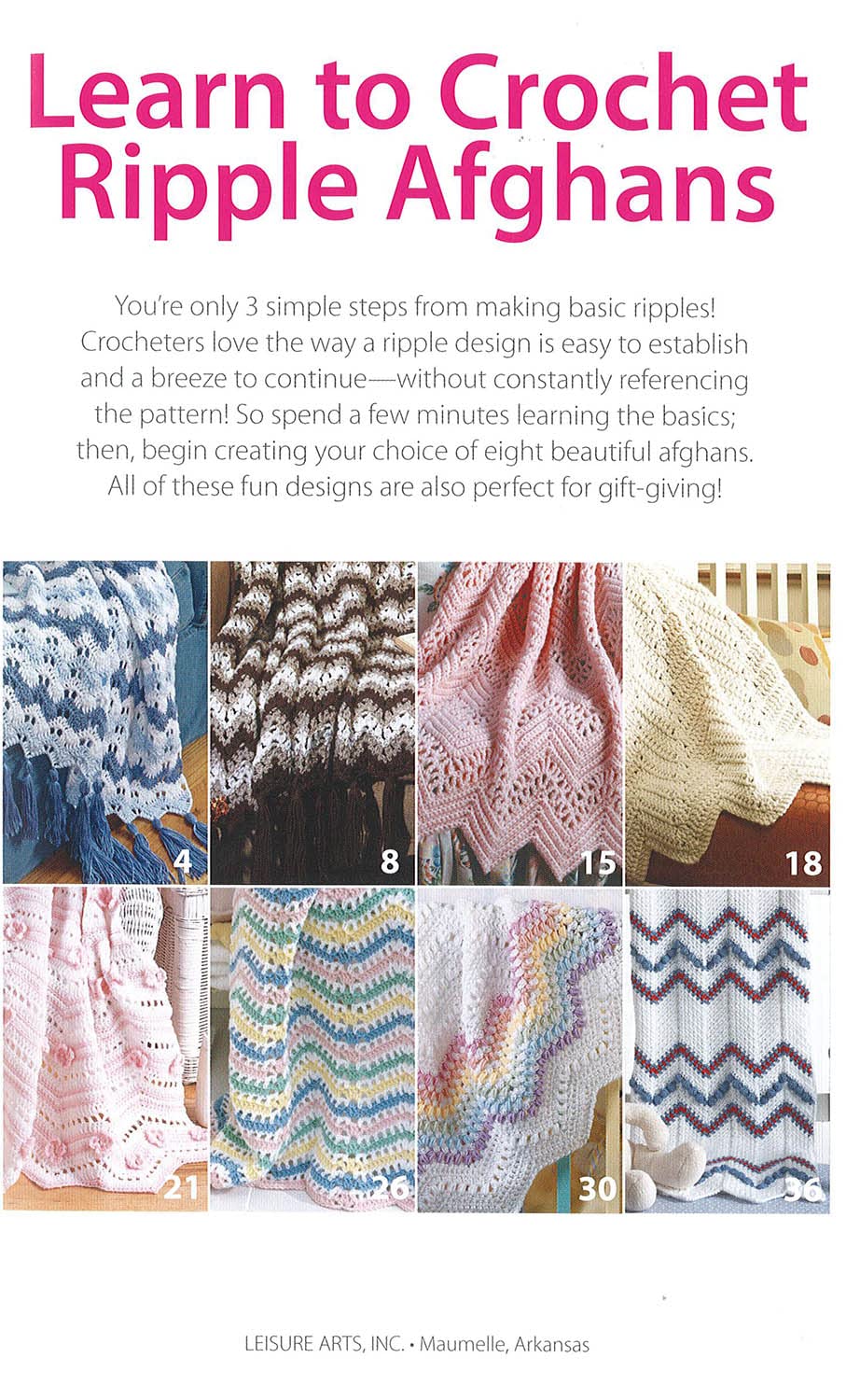 Algopix Similar Product 20 - LEISURE ARTS Learn to Crochet Ripple