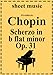 Algopix Similar Product 18 - Scherzo No. 2 in b flat minor  Op. 31