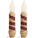 Algopix Similar Product 12 - Set of 2 Primitive Grubby Candy Cane