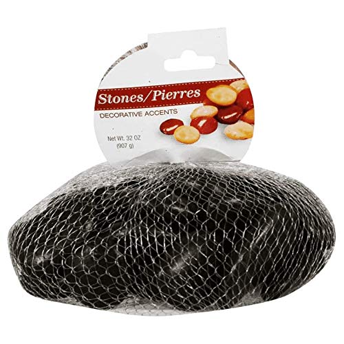Algopix Similar Product 1 - 2 Bags Black River Stones 32 x 2 64