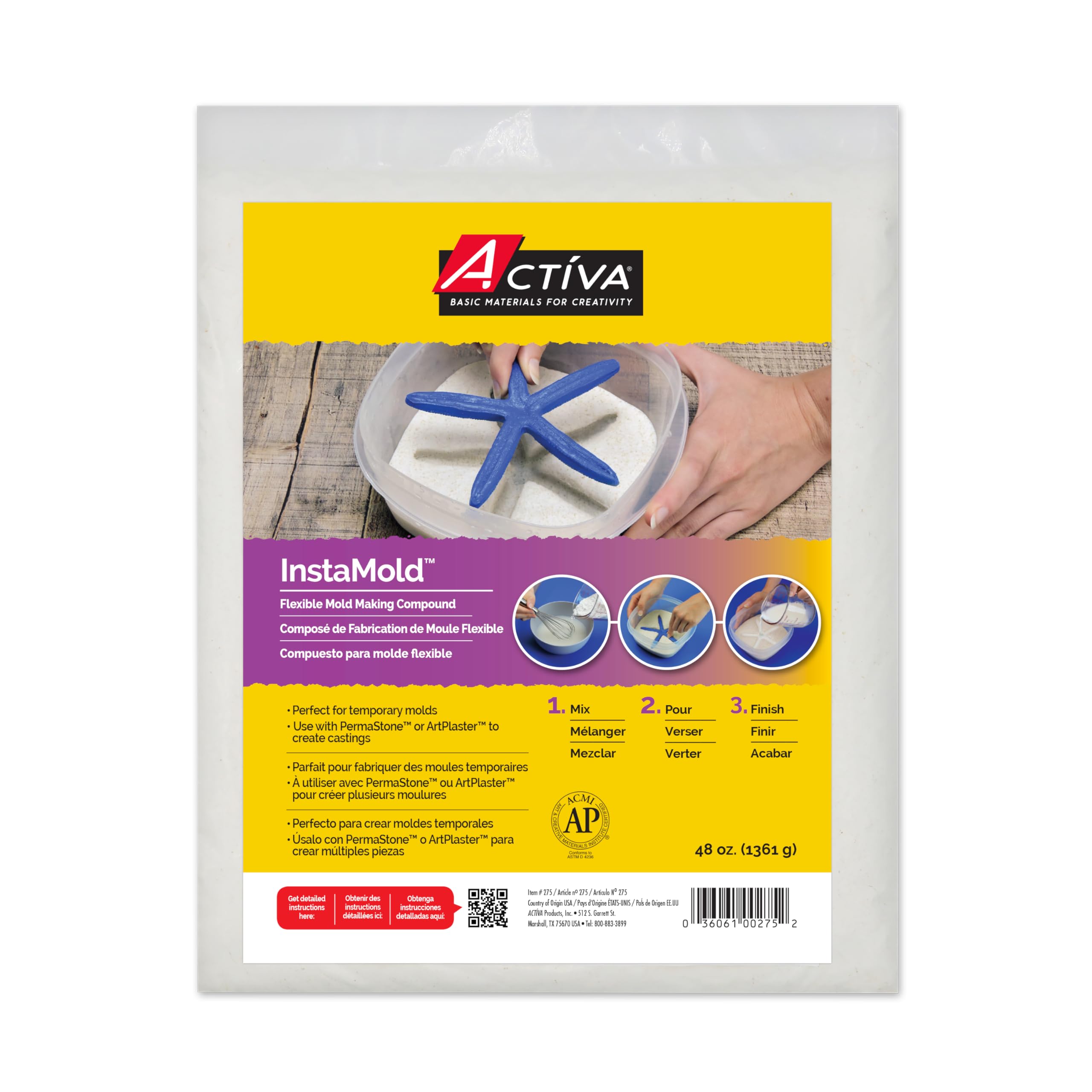 Algopix Similar Product 16 - Activa InstaMold Temporary Mold