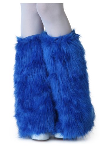 Algopix Similar Product 2 - Adult Royal Blue Furry Boot Covers - ST