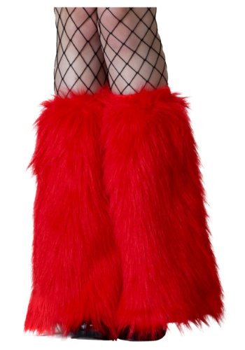 Algopix Similar Product 18 - Adult Red Furry Boot Covers Standard
