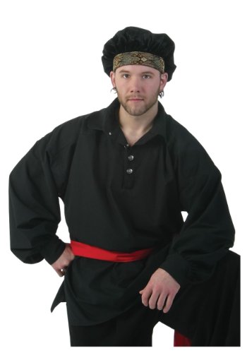 Algopix Similar Product 17 - Men's Black Renaissance Shirt