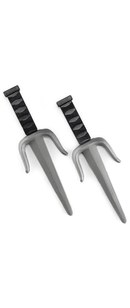 Algopix Similar Product 1 - Ninja Sais-Silver / One Size