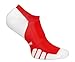 Algopix Similar Product 6 - Vitalsox Tennis No Show Socks Red