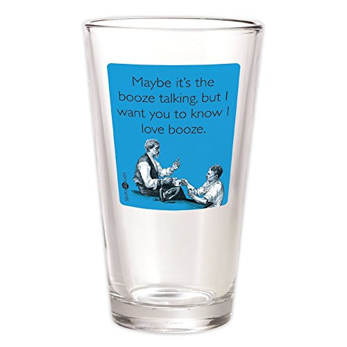 Algopix Similar Product 13 - Someecards "Booze Talking" Pint - Aqua