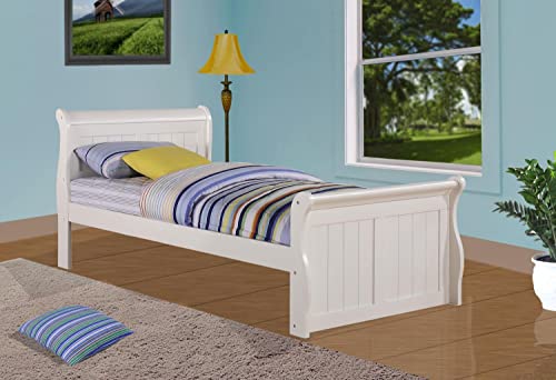 Algopix Similar Product 4 - Slat Sleigh Bed Size: Twin