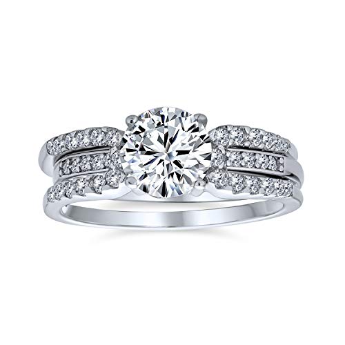 Algopix Similar Product 4 - 3CT Round Solitaire AAA CZ Pave