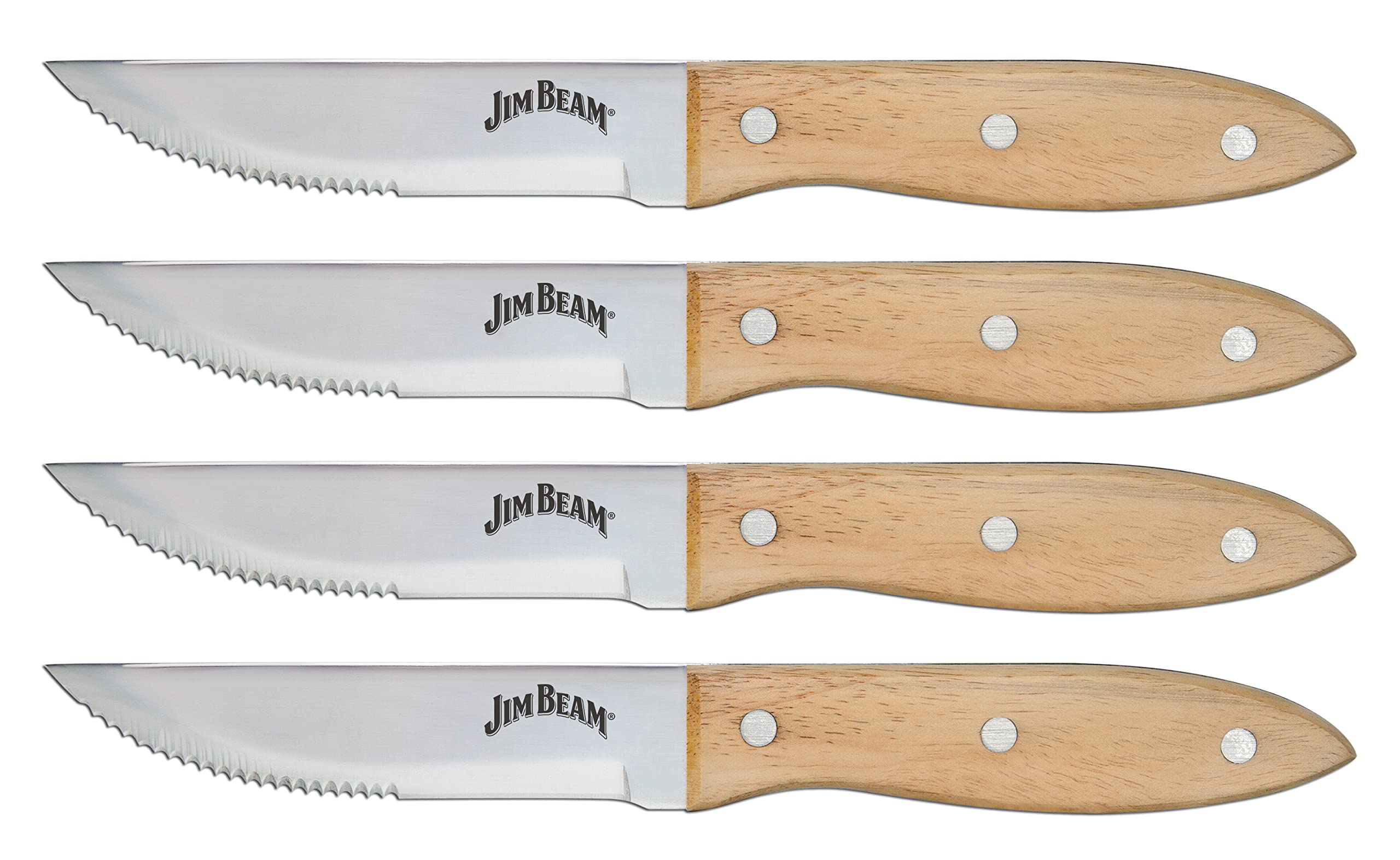 Algopix Similar Product 2 - Jim Beam Steak Knife Set 4 Pack