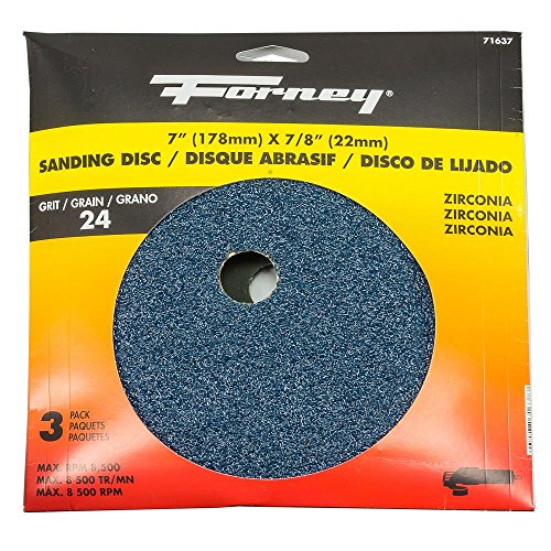 Algopix Similar Product 6 - Forney 71637 Sanding Discs Blue
