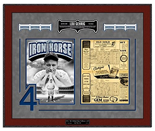 Algopix Similar Product 4 - Lou Gehrig Final Game Replica Scorecard