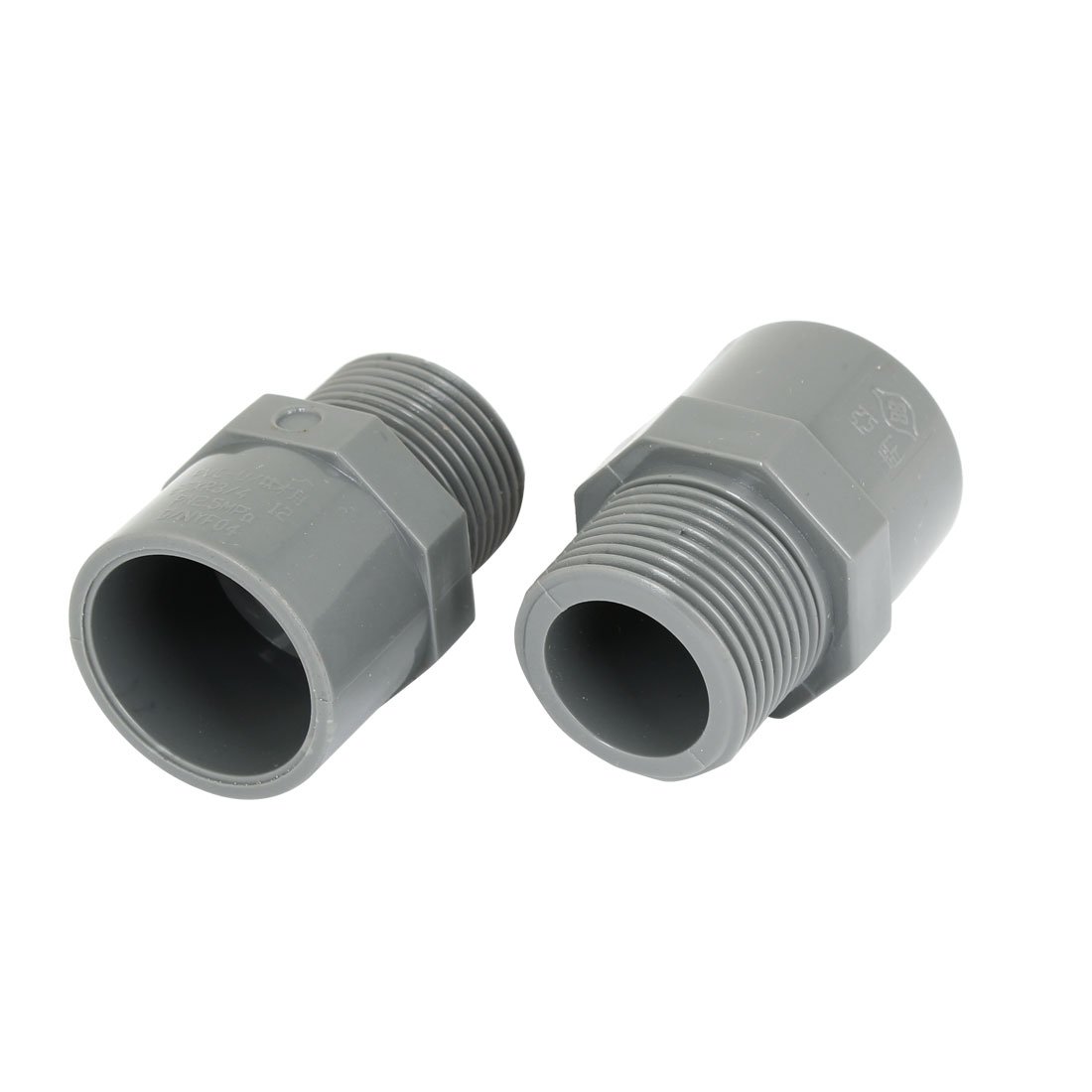 Algopix Similar Product 15 - uxcell 2pcs 34 PT Male Thread PVC