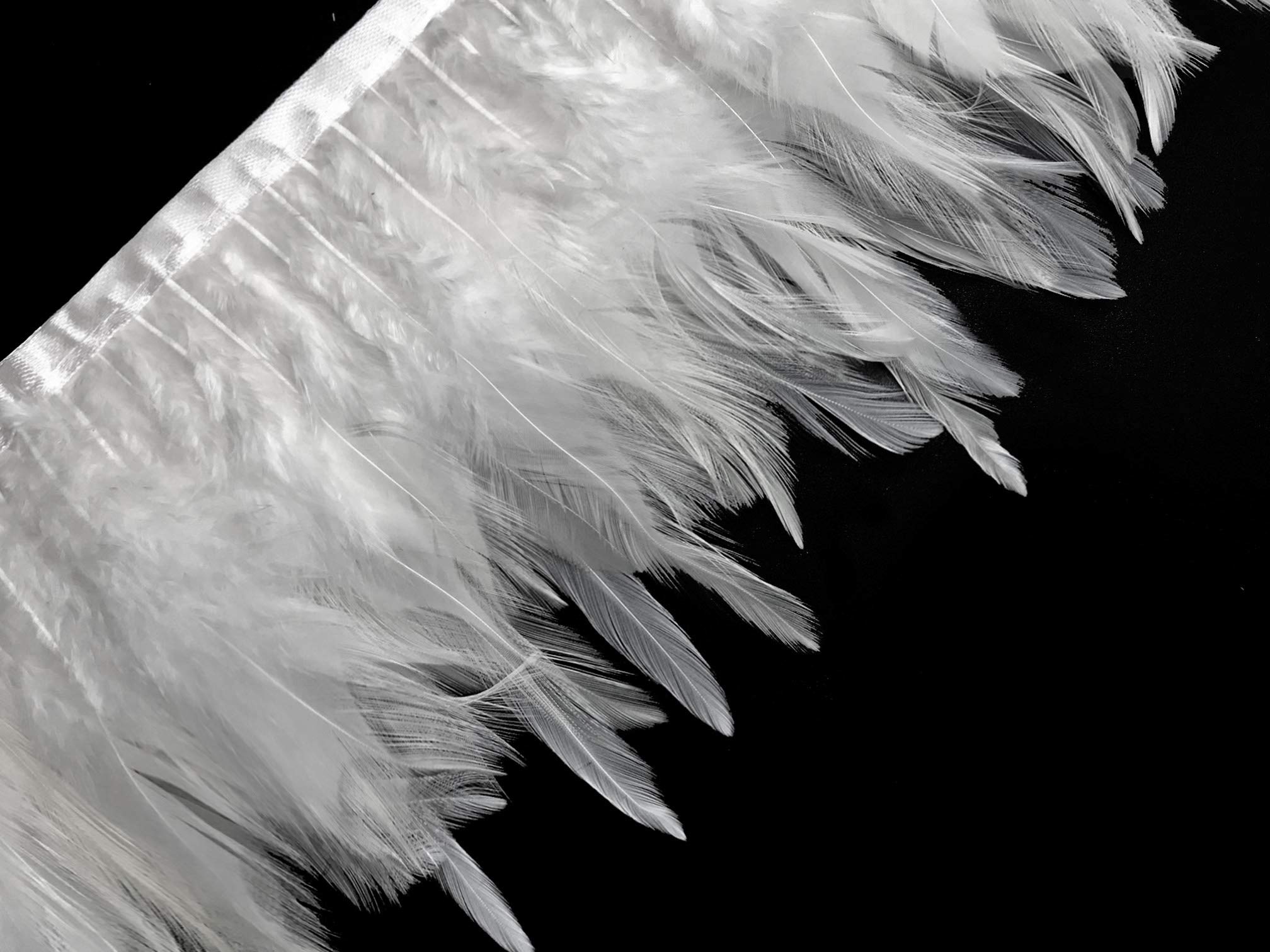 Algopix Similar Product 6 - 1 Yard  White Rooster Neck Saddle