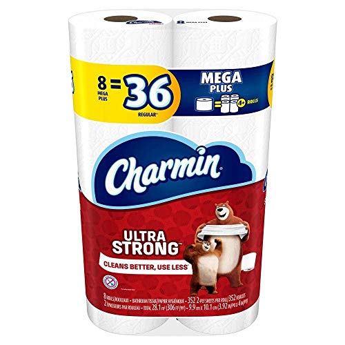 Algopix Similar Product 1 - Charmin Toilet Paper Ultra Strong 8