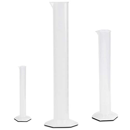 Algopix Similar Product 1 - Plastic Graduated Cylinder Set 3 Sizes