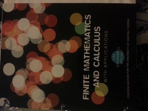 Algopix Similar Product 17 - Finite Mathematics and Calculus with