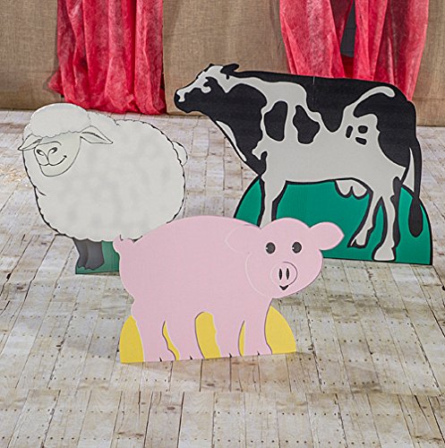 Algopix Similar Product 16 - Farm Barnyard Animal Standee Party