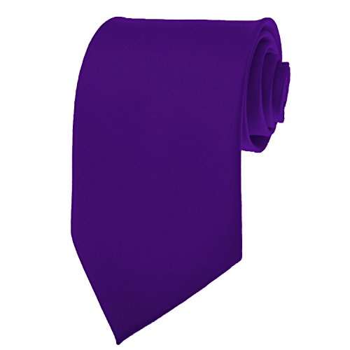 Algopix Similar Product 4 - Formal Tie Solid Dark Purple TO-31