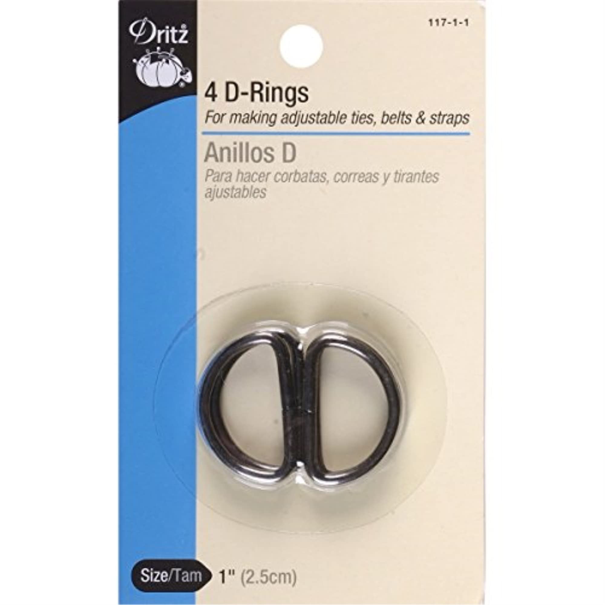 Algopix Similar Product 6 - Dritz 11711 DRings Black 1Inch