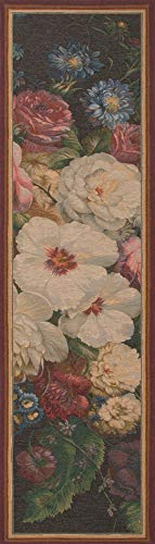 Algopix Similar Product 5 - Flowers Centered French Tapestry Table