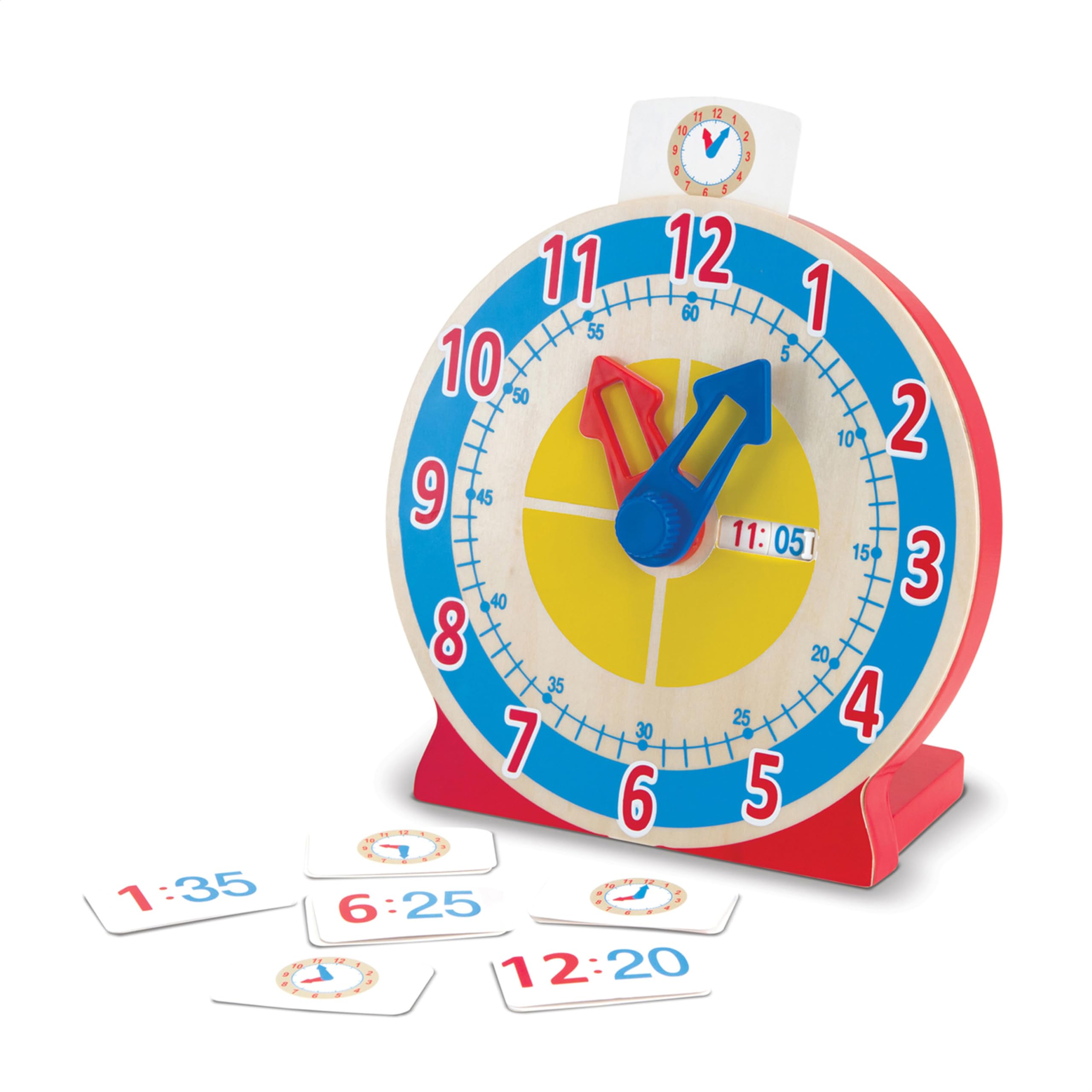 Algopix Similar Product 7 - Melissa  Doug Turn  Tell Wooden Clock