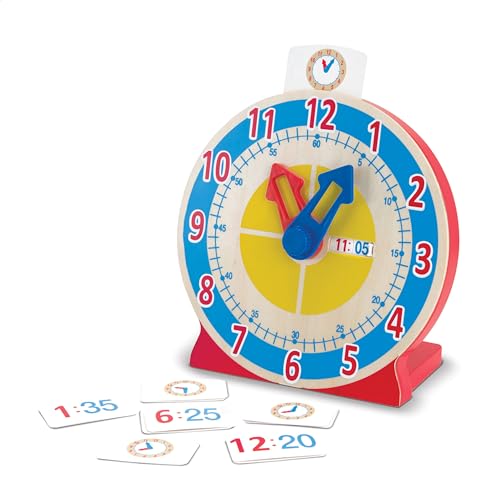 Algopix Similar Product 17 - Melissa Doug Turn Tell Wooden Clock