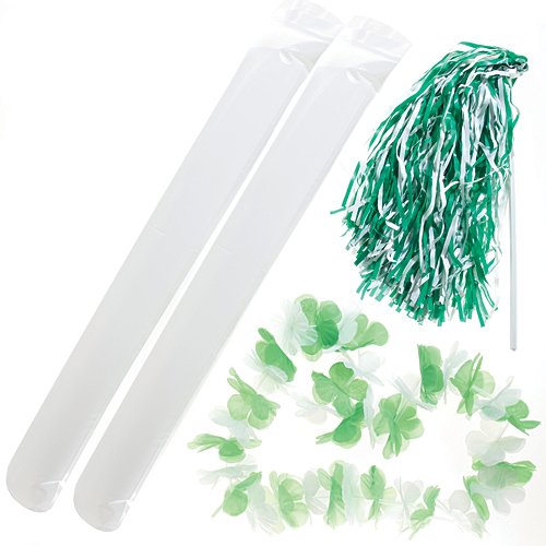 Algopix Similar Product 12 - Shindigz Green White Fan Gear Spirit