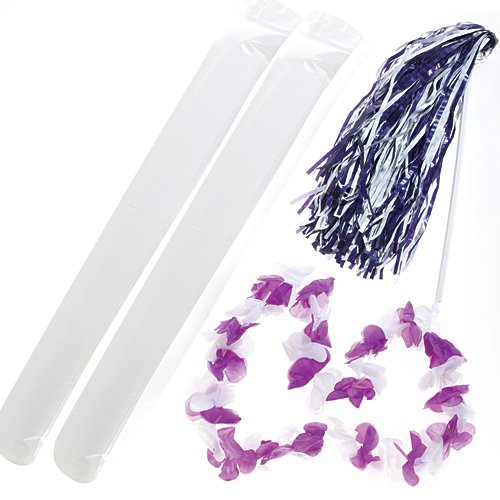 Algopix Similar Product 14 - Shindigz Purple White Fan Gear Spirit