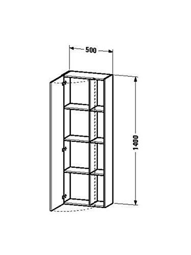 Algopix Similar Product 15 - DuraStyle tall cabinet 1 door 3