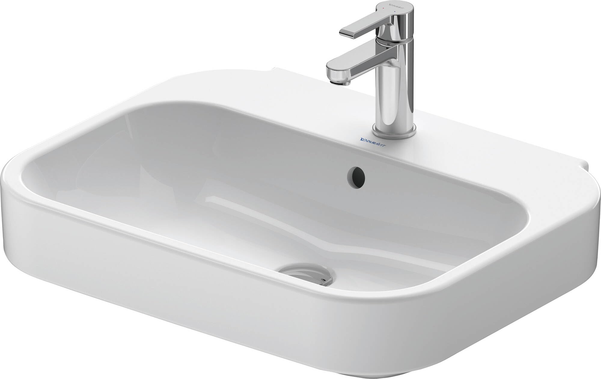 Algopix Similar Product 19 - Washbasin 600mm Happy D2 white with OF