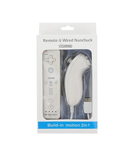 Algopix Similar Product 8 - White Builtin Motion Plus Wii Remote 