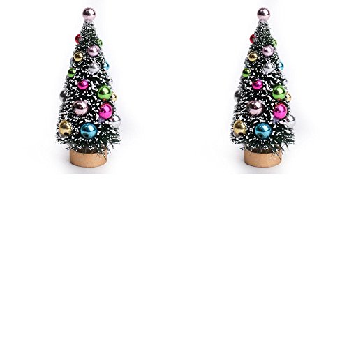 Algopix Similar Product 5 - Set of 2 Snow Flocked Holiday Bulb