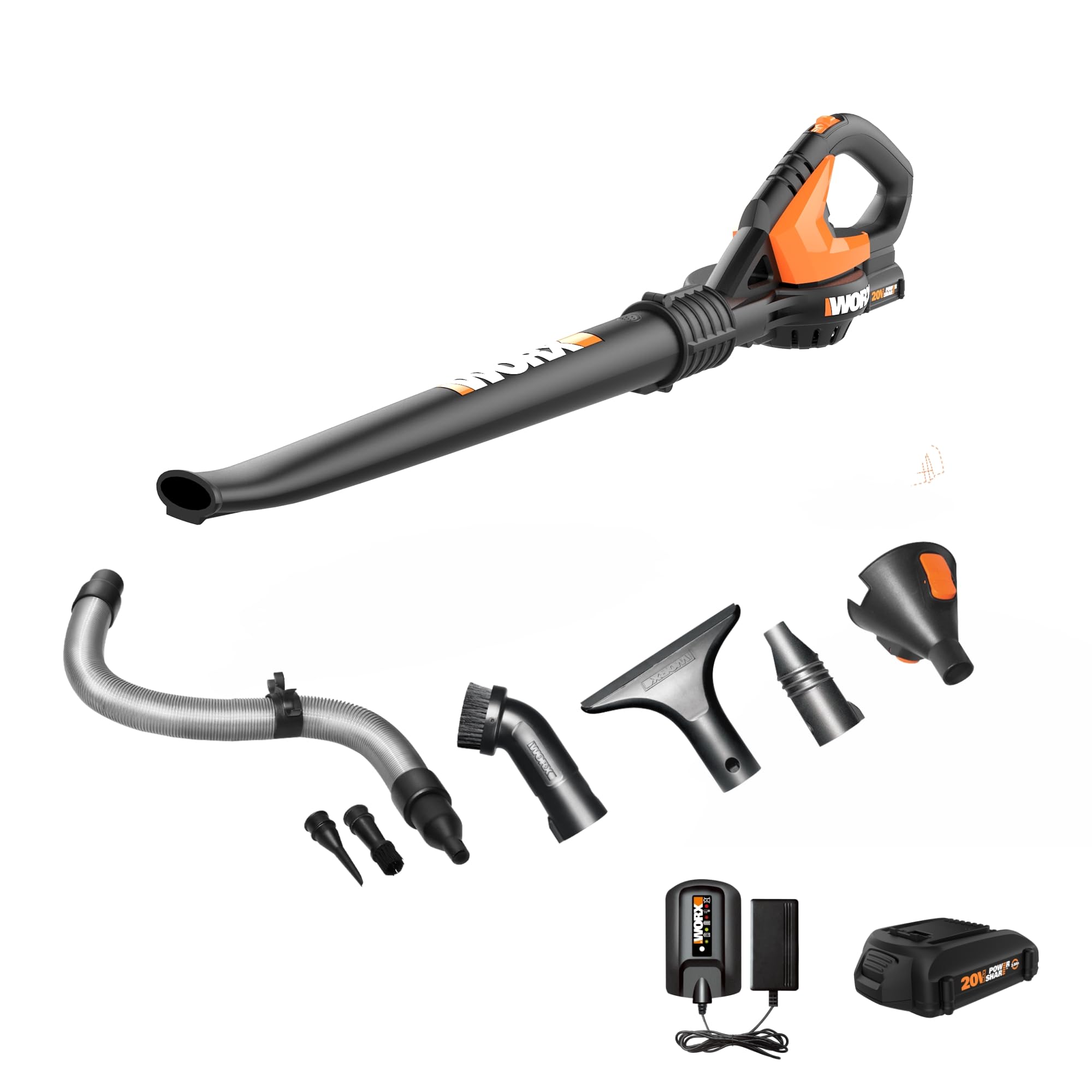 Algopix Similar Product 3 - WORX WG5451 20V Cordless Leaf Blower