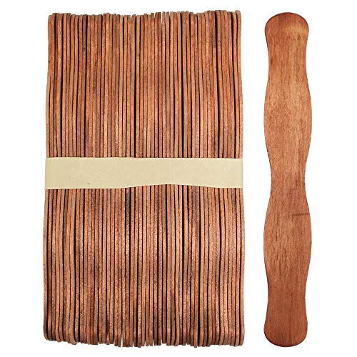 Algopix Similar Product 20 - 100 Sticks Wavy 8 Inch Jumbo Wood Fan