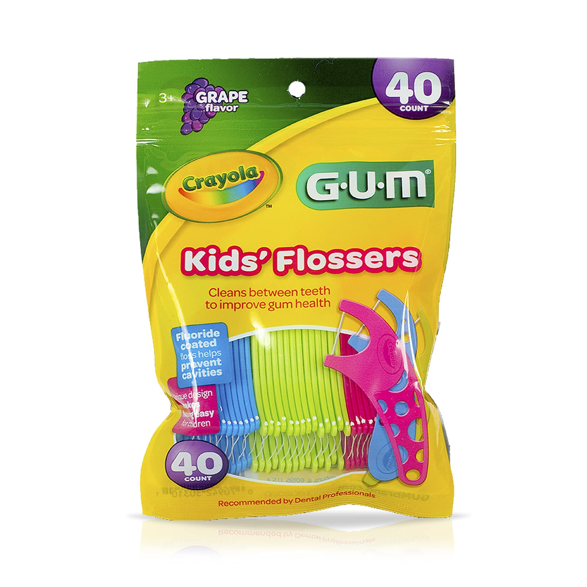 Algopix Similar Product 13 - GUM Crayola Kids Flossers 40 Each