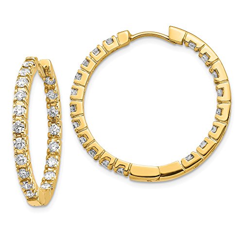 Algopix Similar Product 8 - 14k Yellow Gold HI SI2 Diamond InOut