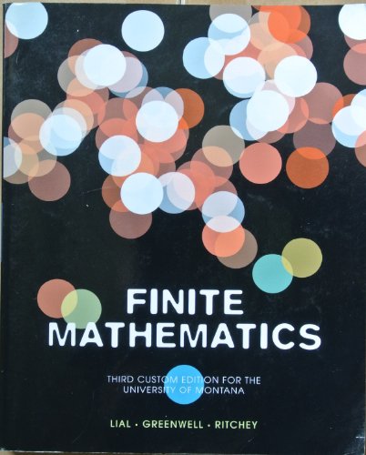 Algopix Similar Product 11 - Finite Mathematics Third Custom for