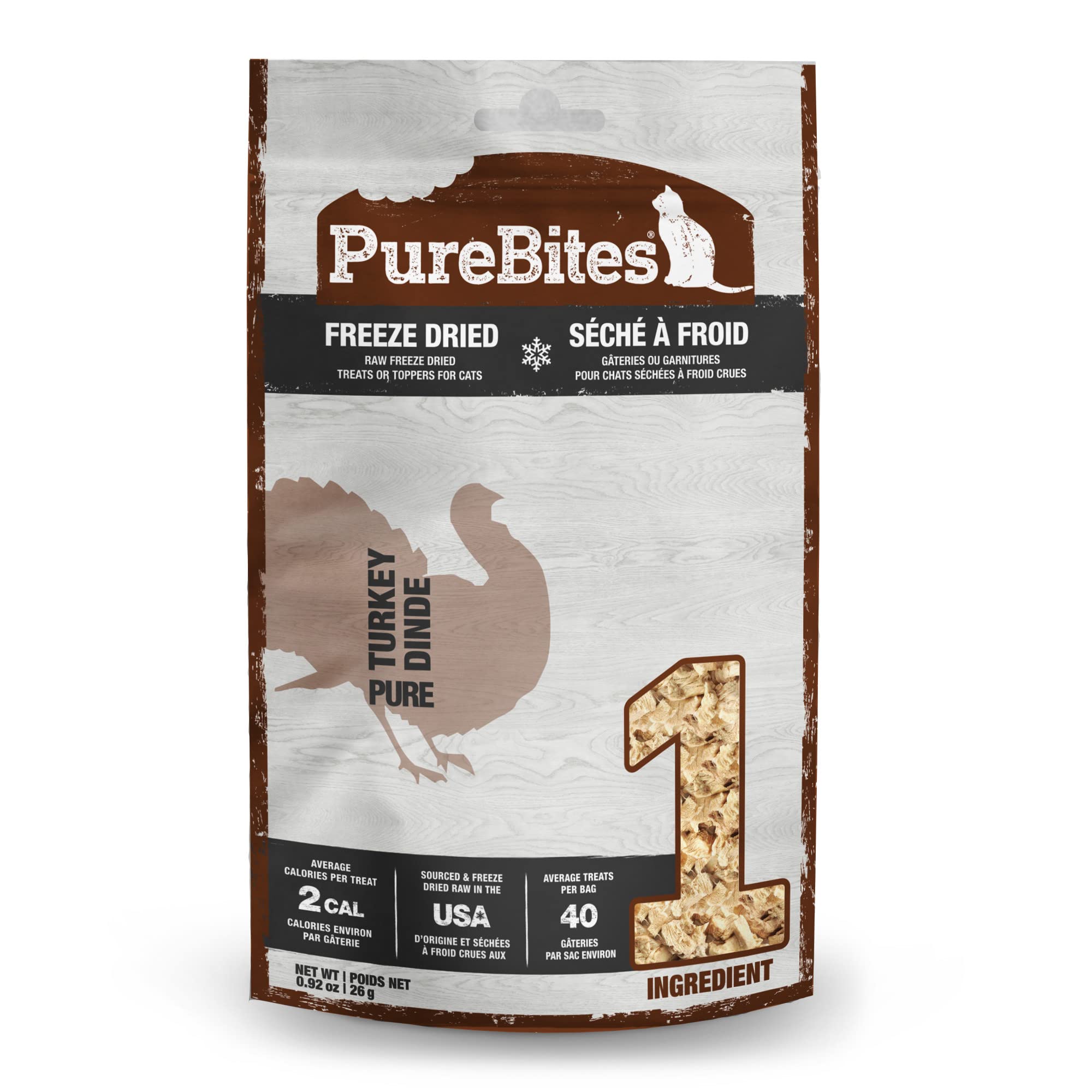 Algopix Similar Product 15 - Purebites Turkey For Cats 092Oz 26G
