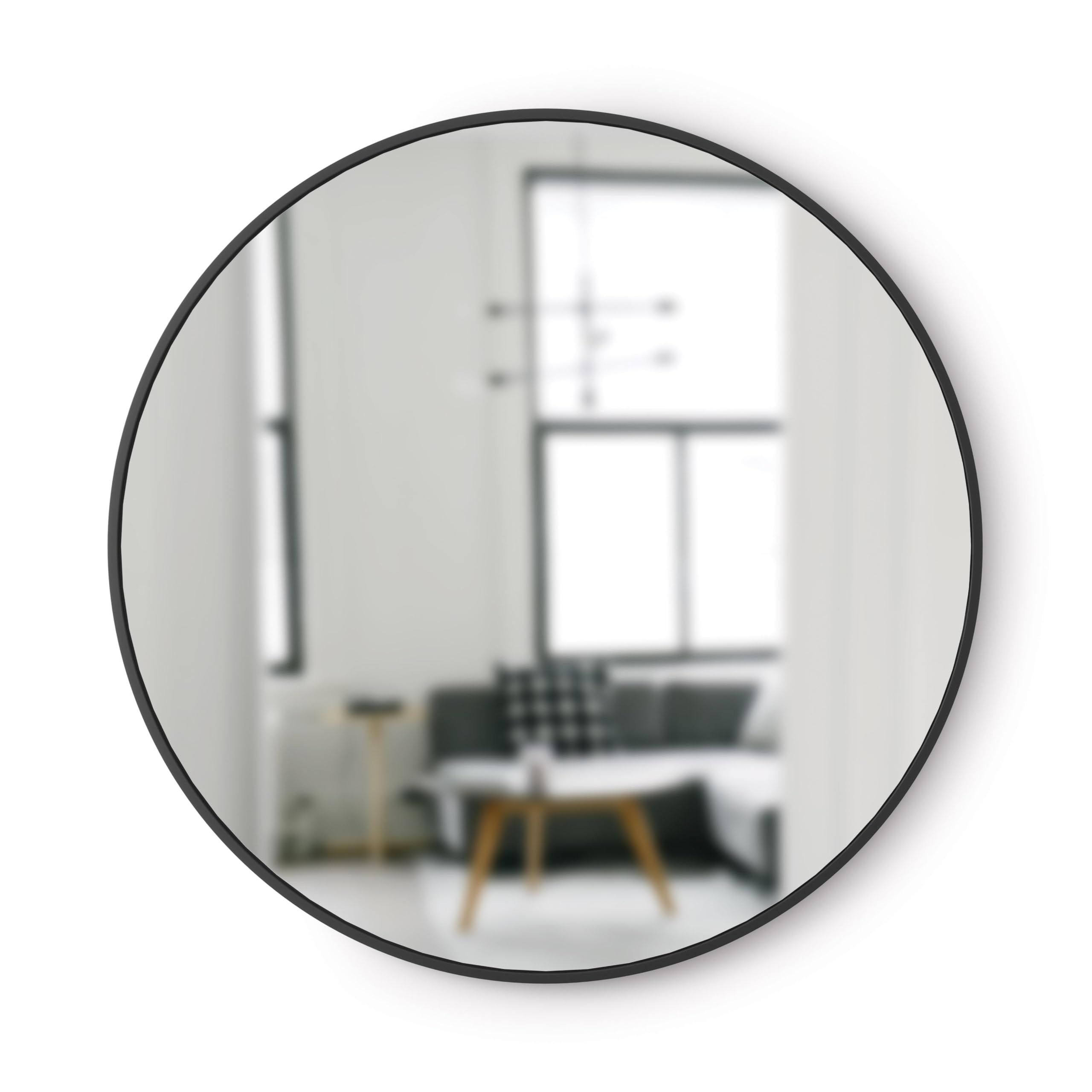 Algopix Similar Product 3 - Umbra Hub Round Wall Mirror with Rubber