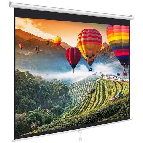 Algopix Similar Product 9 - Pyle Manual PullDown Projector Screen