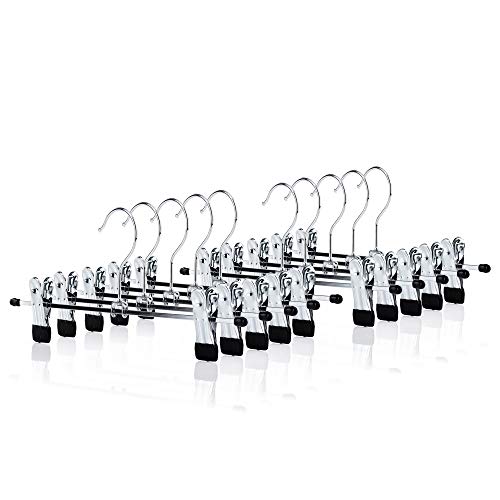 Algopix Similar Product 6 - HANGERWORLD 10 Chrome 12inch Metal