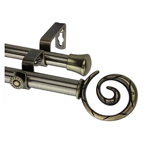 Algopix Similar Product 17 - Rod Desyne Spiral Double Curtain Rod