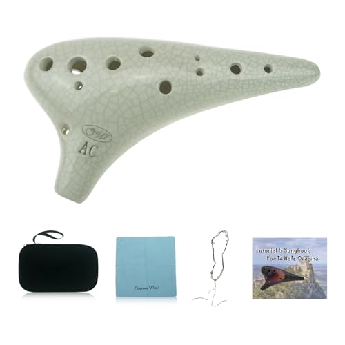 Algopix Similar Product 5 - OcarinaWind 12 Hole White Ocarina