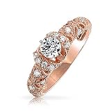 Algopix Similar Product 2 - Vintage Style 50CT Milgrain AAA CZ