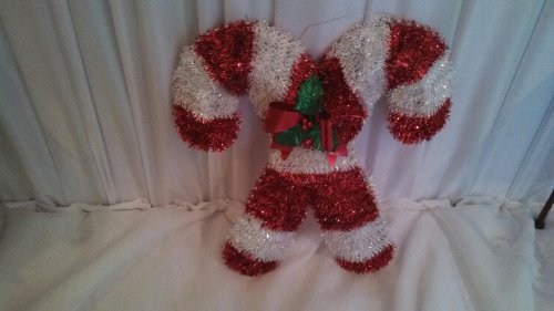 Algopix Similar Product 13 - Candy Cane Wreath 18"